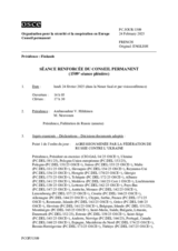 Journal de la 1509ème séance renforcée du Conseil permanent