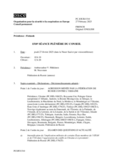 Journal de la 1510ème séance plénière du Conseil permanent