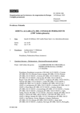 Giornale della 1509a Seduta allargata del Consiglio permanente