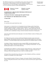 Statement by the Delegation of Canada on the Russian Federation’s ongoing aggression against Ukraine