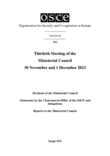 Final Document of the Thirtieth Meeting of the Ministerial Council, Skopje, 30 November–1 December 2023