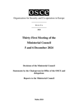 Final Document of the Thirty-First Meeting of the Ministerial Council, Malta, 5–6 December 2024