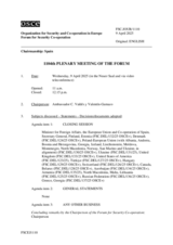 Journal of the 1104th Plenary Meeting of the Forum for Security Co-operation