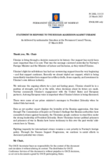 Statement by the Delegation of Norway on the Russian Federation’s ongoing aggression against Ukraine