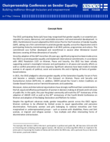 Concept Note  (Chairpersonship Conference on Gender Equality - Building resilience through inclusion and empowerment)