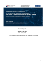 Agenda: Third inter-regional conference on the impact of emerging technologies: challenges and opportunities for the Security domain