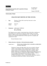 Journal of the 1521st Plenary Meeting of the Permanent Council
