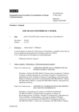 Journal de la 1520ème séance plénière du Conseil permanent