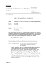 Journal der 1521. Plenarsitzung des Ständigen Rates 