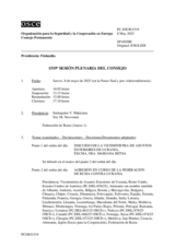 Diario de la 1519ª Sesión plenaria del Consejo Permanente