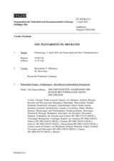 Journal der 1515. Plenarsitzung des Ständigen Rates 