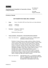 Diario de la 1515ª Sesión plenaria del Consejo Permanente