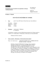 Journal de la 1512ème séance plénière du Conseil permanent