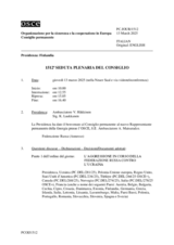 Giornale della 1512a Seduta plenaria del Consiglio permanente