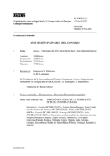 Diario de la 1512ª Sesión plenaria del Consejo Permanente