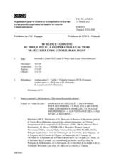 Journal de la 94ème séance commune du Forum pour la coopération en matière de sécurité et du Conseil permanent