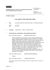 Giornale della 1104a Seduta plenaria del Foro di cooperazione per la sicurezza