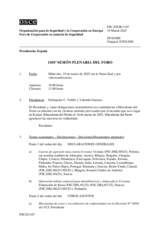 Diario de la 1101ª Sesión plenaria del Foro de Cooperación en materia de Seguridad
