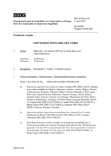 Diario de la 1103ª Sesión plenaria del Foro de Cooperación en materia de Seguridad