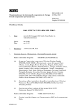 Giornale della 1106a Seduta plenaria del Foro di cooperazione per la sicurezza