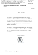 Response by the Delegation of Denmark to the Questionnaire on Anti-Personnel Mines and Explosive Remnants of War Response by the Delegation of Denmark to the Questionnaire on Anti-Personnel Mines and Explosive Remnants of War