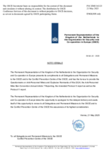Response by the Delegation of the Netherlands to the Questionnaire on Anti-Personnel Mines and Explosive Remnants of War Response by the Delegation of the Netherlands to the Questionnaire on Anti-Personnel Mines and Explosive Remnants of War