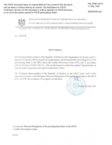 Response by the Delegation of Moldova to the Questionnaire on Anti-Personnel Mines and Explosive Remnants of War