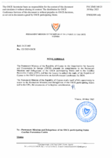 Response by the Delegation of Cyprus to the Questionnaire on Anti-Personnel Mines and Explosive Remnants of War