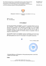 Information Exchange by the Delegation of Cyprus on Conventional Arms Transfer Information Exchange by the Delegation of Cyprus on Conventional Arms Transfer