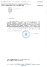 Response by the Delegation of Romania to the Questionnaire on Participating States’ Policy and/or National Practices and Procedures for the Export of Conventional Arms and Related Technology