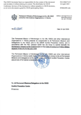 Response by the Delegation of Montenegro to the Questionnaire on the Code of Conduct on Politico-Military Aspects of Security Response by the Delegation of Montenegro to the Questionnaire on the Code of Conduct on Politico-Military Aspects of Security