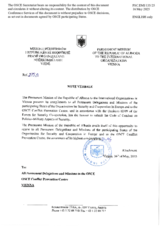 Response by the Delegation of Albania to the Questionnaire on the Code of Conduct on Politico-Military Aspects of Security Response by the Delegation of Albania to the Questionnaire on the Code of Conduct on Politico-Military Aspects of Security
