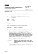 Journal of the 1108th Plenary Meeting of the Forum for Security Co-operation