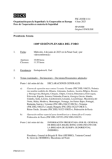 Diario de la 1108ª Sesión plenaria del Foro de Cooperación en materia de Seguridad