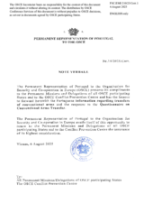 Information Exchange by the Delegation of Portugal on Conventional Arms Transfer Information Exchange by the Delegation of Portugal on Conventional Arms Transfer