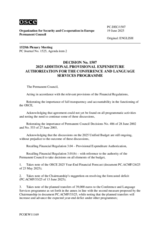 Permanent Council Decision No. 1507