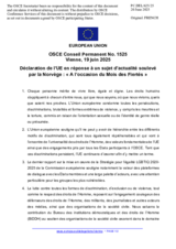 Déclaration de l'UE en réponse à un sujet d’actualité soulevé par la Norvège : « A l’occasion du Mois des Fiertés »