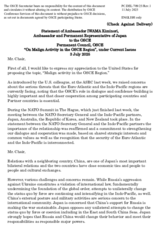 Statement by the Delegation of Japan on malign activity in the OSCE region