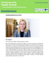 OSCE Chairpersonship Youth Forum - Speaker Biographies