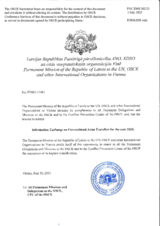 Information Exchange by the Delegation of Latvia on Conventional Arms Transfer Information Exchange by the Delegation of Latvia on Conventional Arms Transfer