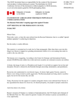 Statement by the Delegation of Canada on the Russian Federation’s ongoing aggression against Ukraine