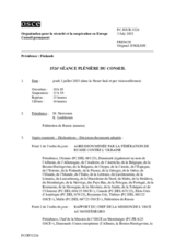 Journal de la 1526ème séance plénière du Conseil permanent