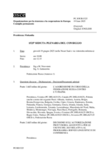 Giornale della 1525a Seduta plenaria del Consiglio permanente