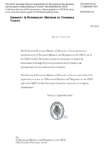 Response by the Delegation of Denmark to the Questionnaire on Participating States’ Policy and/or National Practices and Procedures for the Export of Conventional Arms and Related Technology