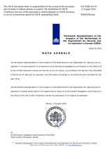 Information Exchange by the Delegation of the Netherlands on Conventional Arms Transfer Information Exchange by the Delegation of the Netherlands on Conventional Arms Transfer