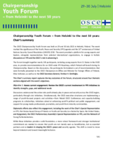 OSCE Chairpersonship 2025 Youth Forum — Summary