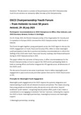 OSCE Chairpersonship 2025 Youth Forum — participants' recommendations