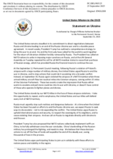 Statement by the Delegation of the United States of America on the Russian Federation’s ongoing aggression against Ukraine