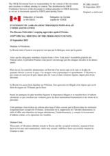 Statement by the Delegation of Canada on the Russian Federation’s ongoing aggression against Ukraine