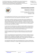 Statement by the Delegation of the United States of America on the Russian Federation’s ongoing aggression against Ukraine